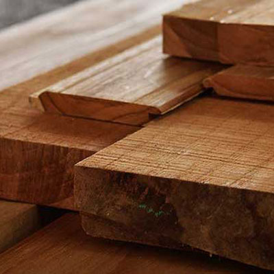image of teak lumber